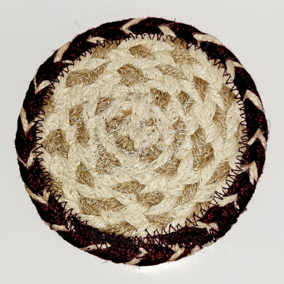 Hot Pad Quilted Star & Heart Paw Print 🐾 Coaster, Handmade, New - Picture 5 of 5